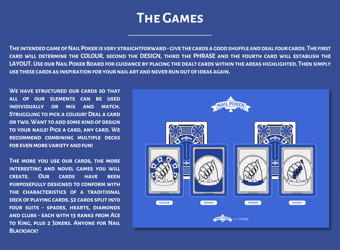 Nail Poker Blue Deck