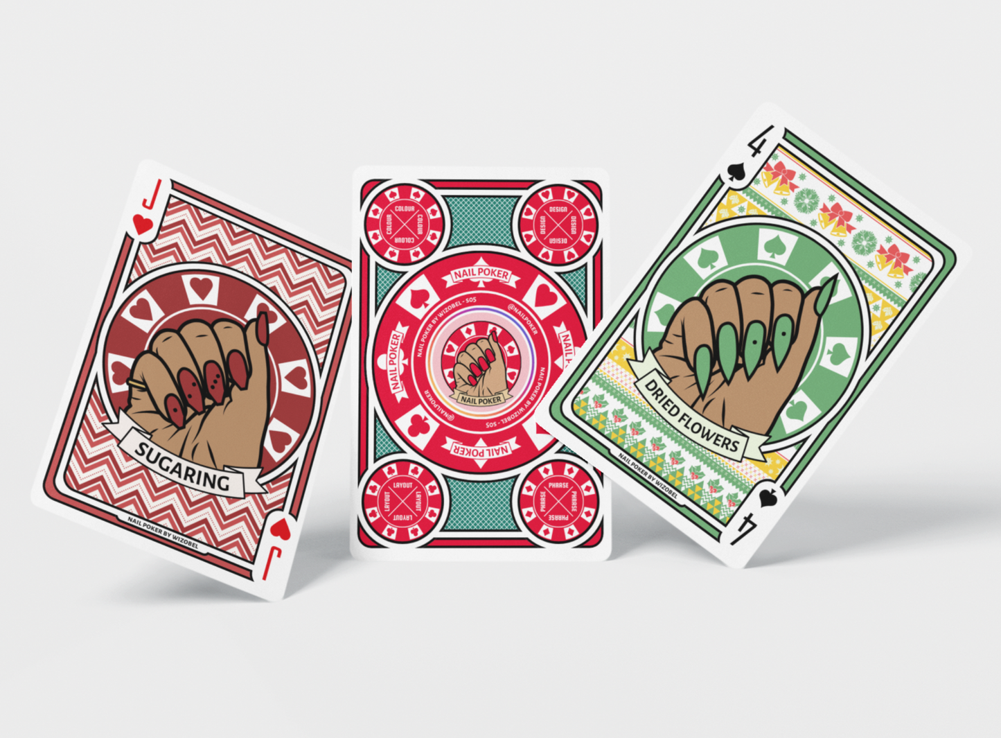 Nail Poker Christmas Deck