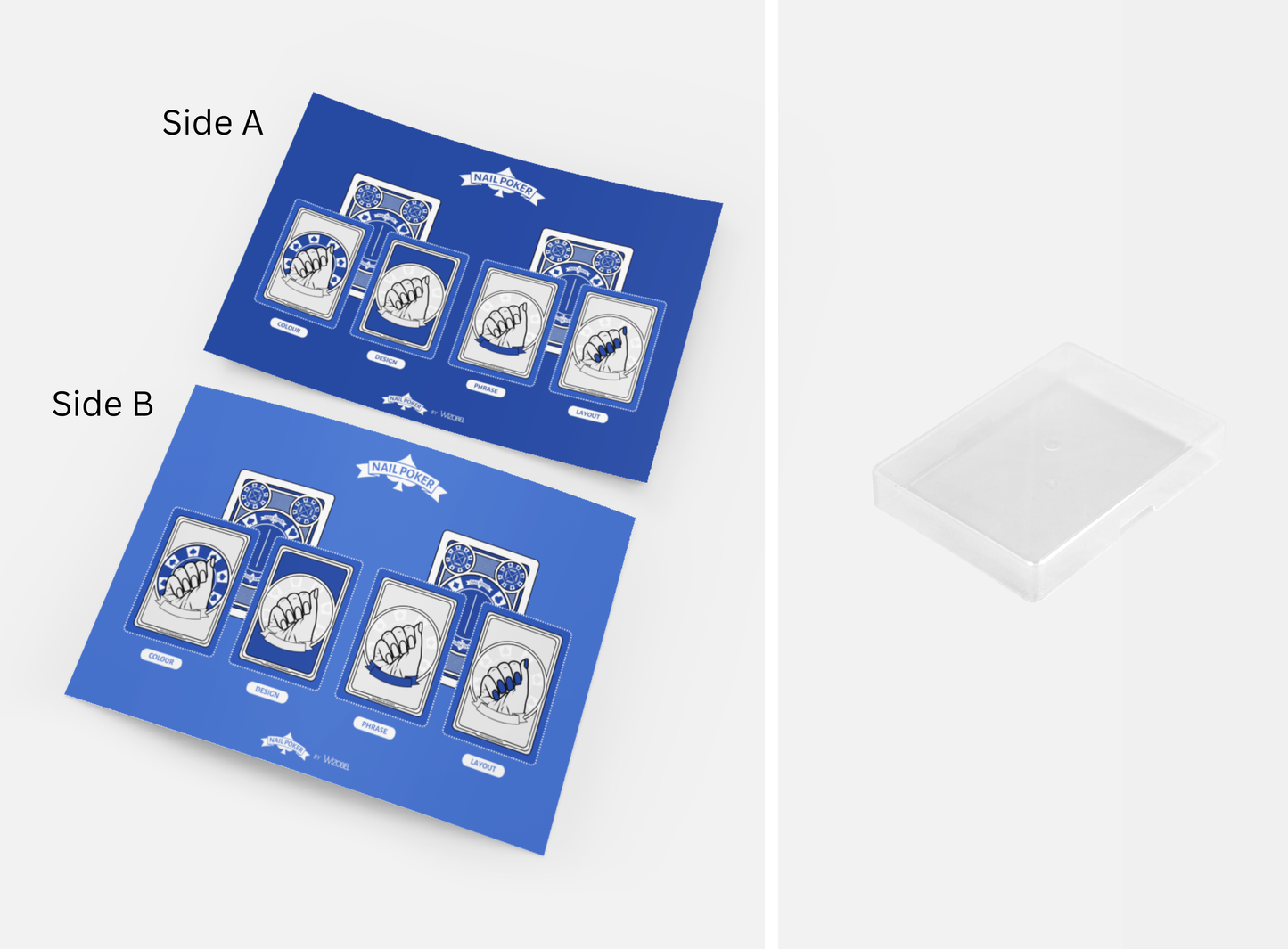 Nail Poker Blue Deck