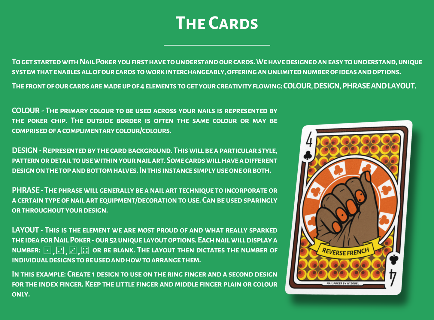 Nail Poker Green Deck